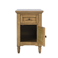 Brentwood Cascade Oak Cabinet Power Chairside Cabinet - Ornate Home
