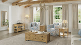 Brentwood Cascade Oak Castered Lift Top Cocktail Table - Ornate Home