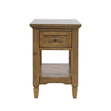 Brentwood Cascade Oak Chairside Table - Ornate Home