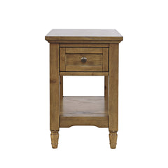 Brentwood Cascade Oak Chairside Table - Ornate Home