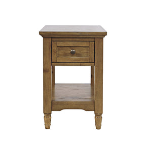 Brentwood Cascade Oak Chairside Table - Ornate Home