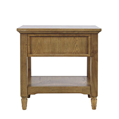 Brentwood Cascade Oak Chairside Table - Ornate Home
