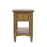 Brentwood Cascade Oak Chairside Table - Ornate Home