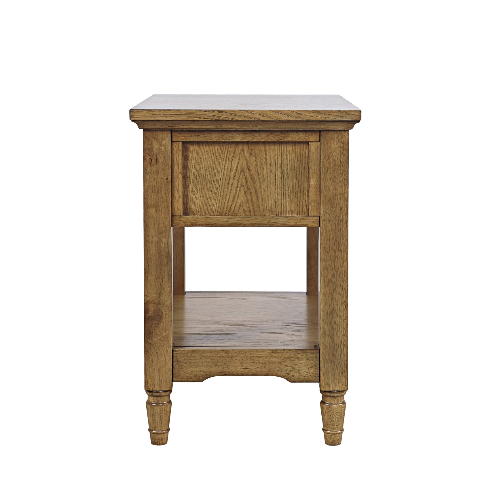Brentwood Cascade Oak Chairside Table - Ornate Home