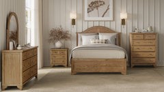 Brentwood Cascade Oak 3-Piece Queen Bedroom Set - Ornate Home