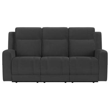 Brentwood Dark Charcoal Reclining Sofa - Ornate Home