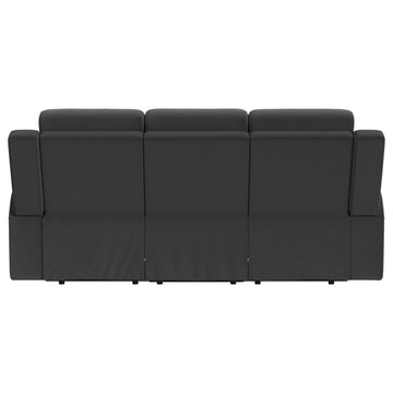 Brentwood Dark Charcoal Reclining Sofa - Ornate Home