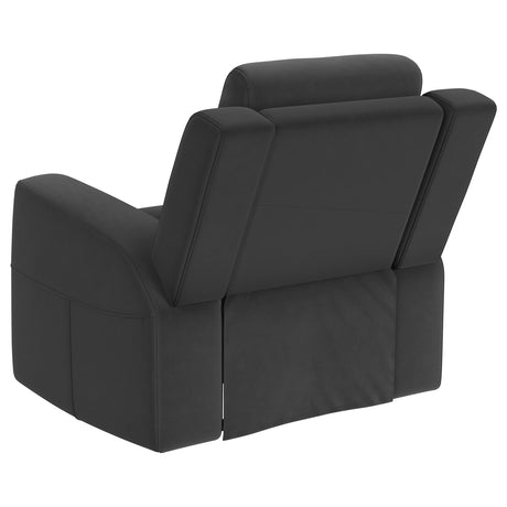 Brentwood Dark Charcoal Rocker Recliner - Ornate Home