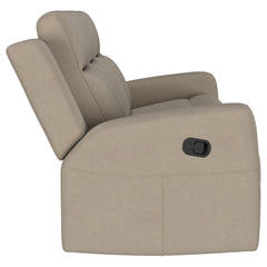 Brentwood Taupe 3-piece Upholstered Reclining Sofa Set - Ornate Home