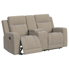 Brentwood Taupe 3-piece Upholstered Reclining Sofa Set - Ornate Home