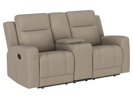 Brentwood Taupe Reclining Loveseat - Ornate Home