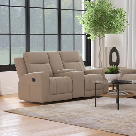 Brentwood Taupe Reclining Loveseat - Ornate Home