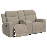 Brentwood Taupe Reclining Loveseat - Ornate Home