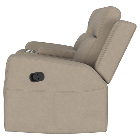 Brentwood Taupe Reclining Loveseat - Ornate Home