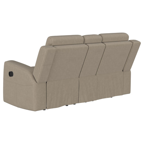 Brentwood Taupe Reclining Loveseat - Ornate Home