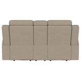 Brentwood Taupe Reclining Loveseat - Ornate Home