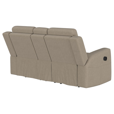 Brentwood Taupe Reclining Loveseat - Ornate Home