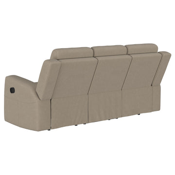 Brentwood Taupe Reclining Sofa - Ornate Home
