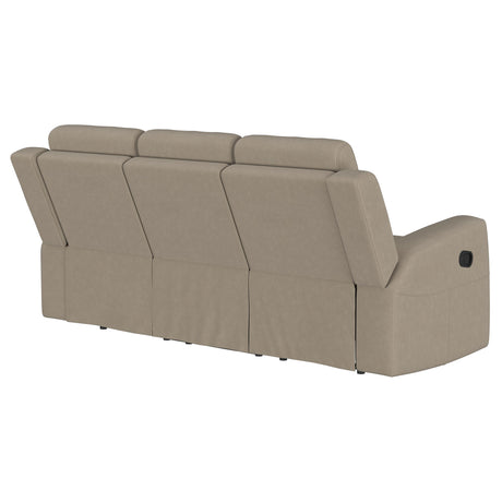 Brentwood Taupe Reclining Sofa - Ornate Home