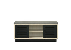 Brett Oak 38.5"W Shoe Cabinet - Ornate Home
