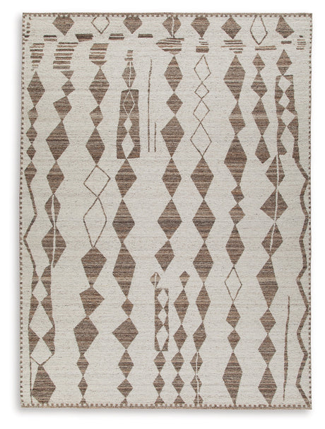Brettler Beige/Brown Extra Large Rug - Ornate Home