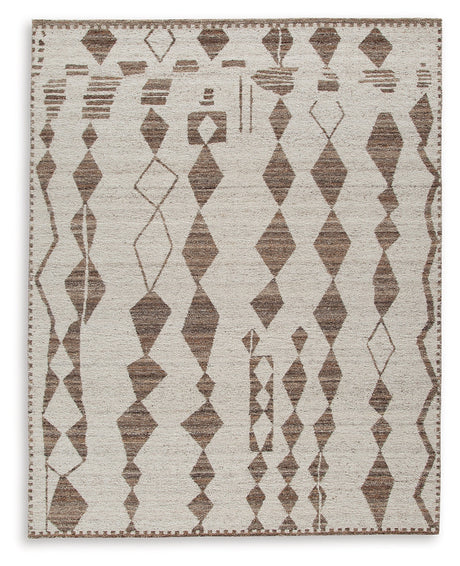 Brettler Beige/Brown Large Rug - Ornate Home