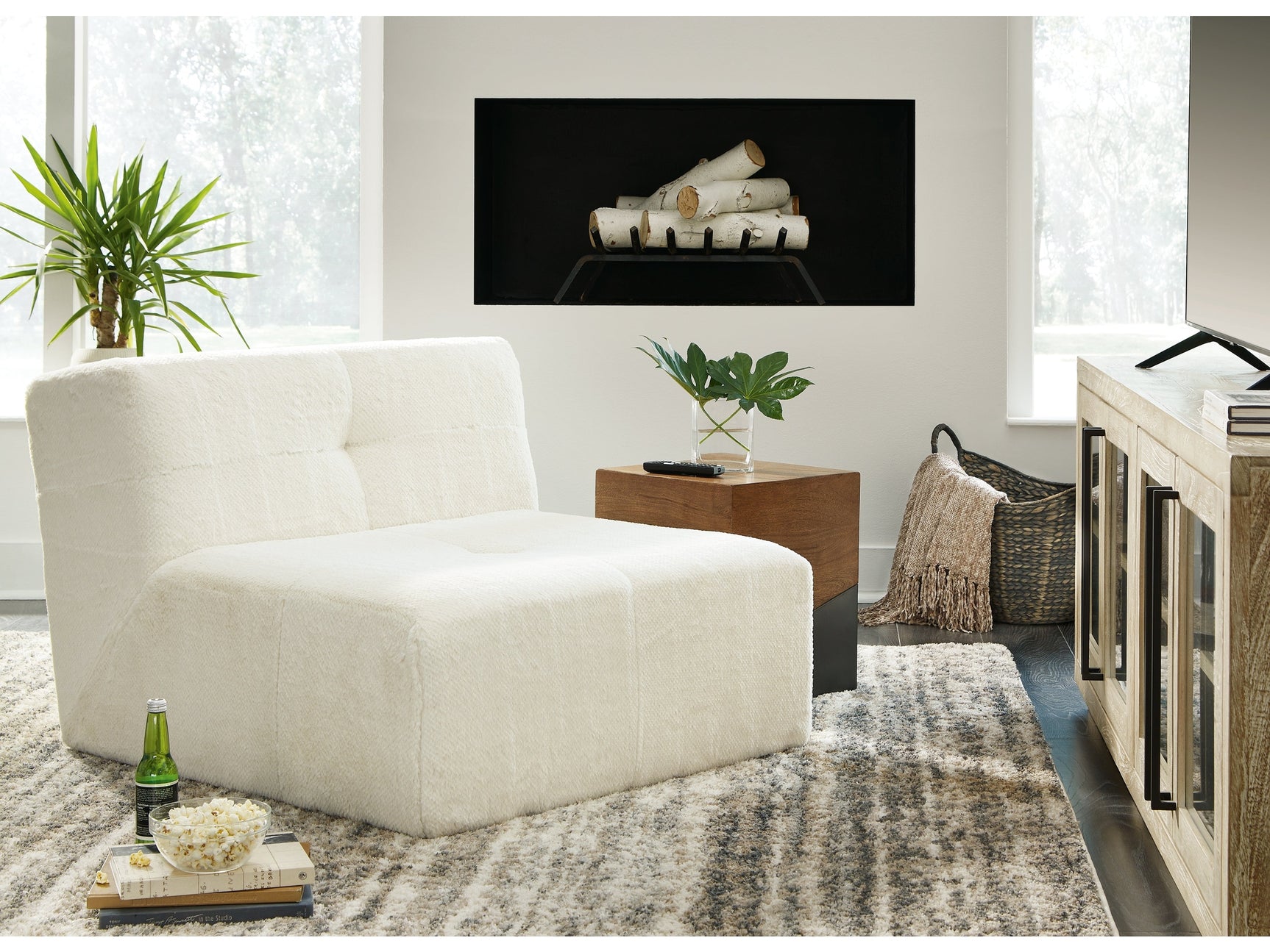 Brettner Ivory Accent Chair - Ornate Home