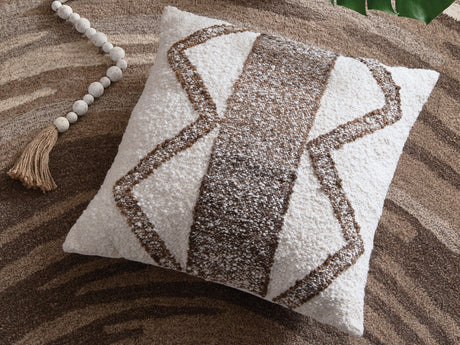 Brettwood Ivory/Brown Pillow (Set of 4) (Online Special Price) - Ornate Home