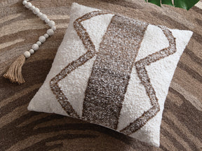 Brettwood Ivory/Brown Pillow (Set of 4) - Ornate Home