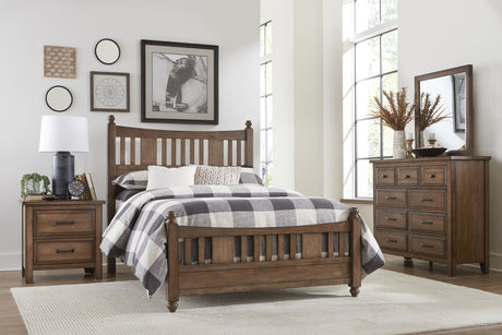 Brevard Light Brown Eastern King Bed - Ornate Home