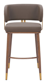 Brew Brown & Walnut Barstool - Ornate Home