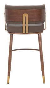 Brew Brown & Walnut Barstool - Ornate Home