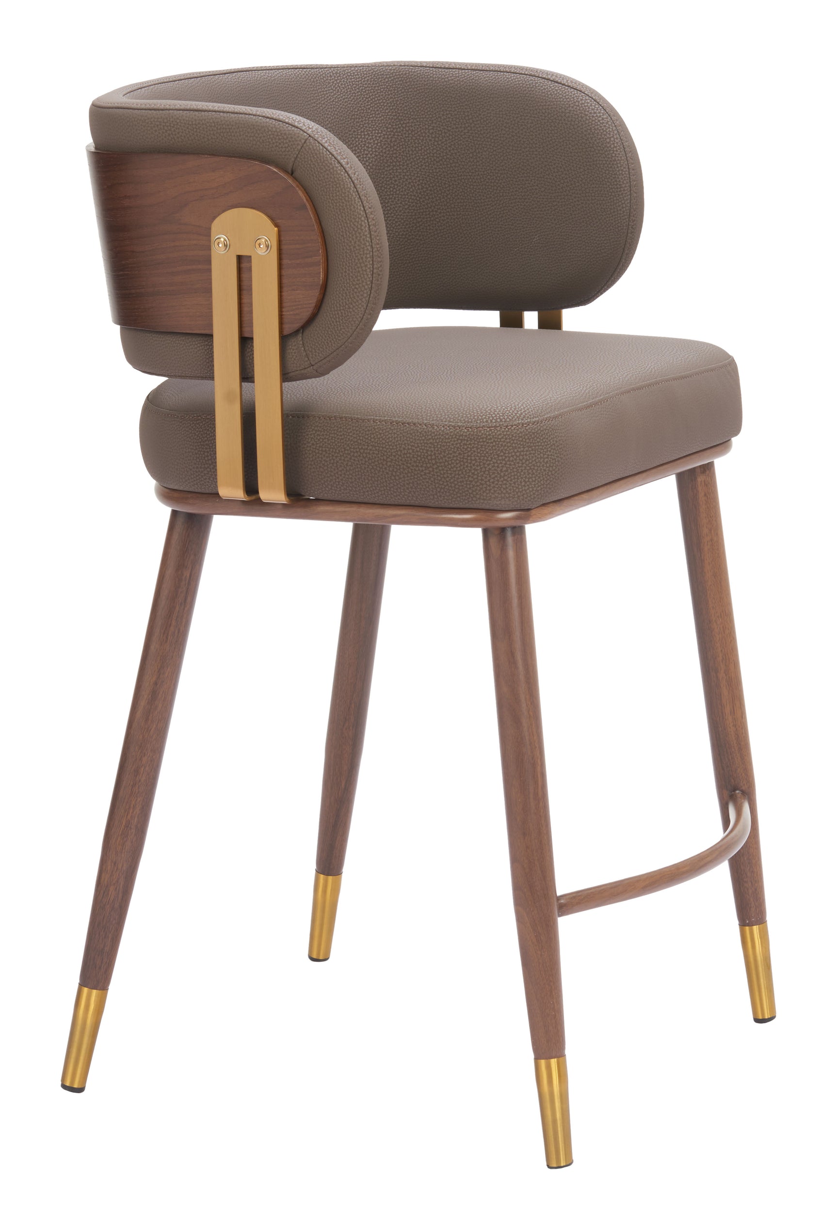 Brew Brown & Walnut Counter Stool - Ornate Home