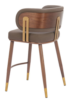 Brew Brown & Walnut Counter Stool - Ornate Home