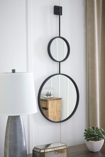 Brewer Black Accent Wall Mirror (Online Special Price) - Ornate Home