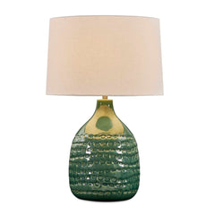 Breya Green Glaze Table Lamp - Ornate Home