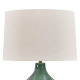 Breya Green Glaze Table Lamp - Ornate Home