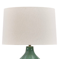 Breya Green Glaze Table Lamp - Ornate Home