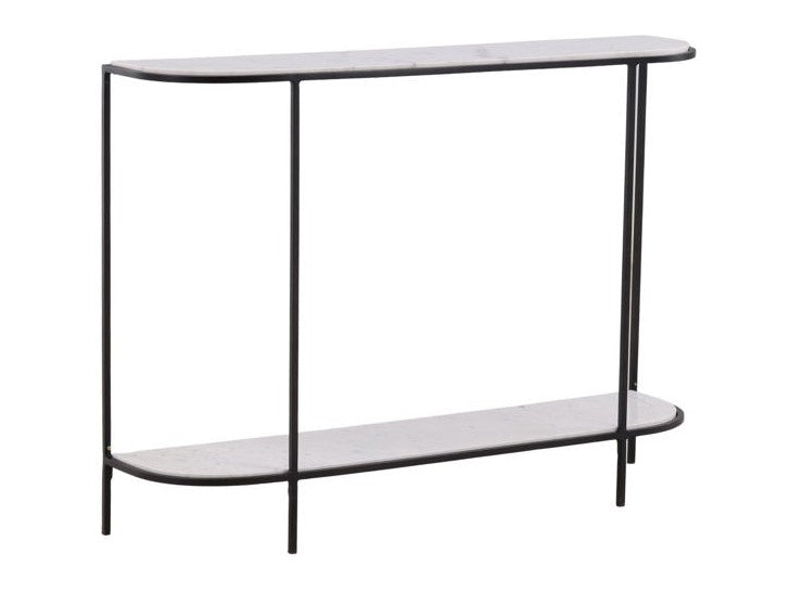Brian White/Black Console Table - Ornate Home