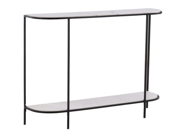 Brian White/Black Console Table - Ornate Home