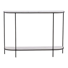 Brian White/Black Console Table - Ornate Home