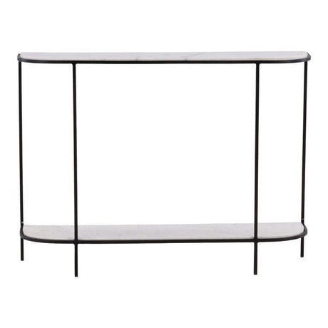 Brian White/Black Console Table - Ornate Home