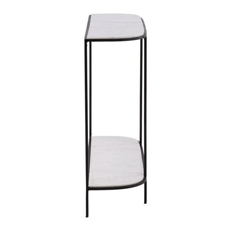 Brian White/Black Console Table - Ornate Home