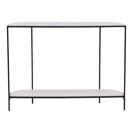 Brian White/Black Console Table - Ornate Home
