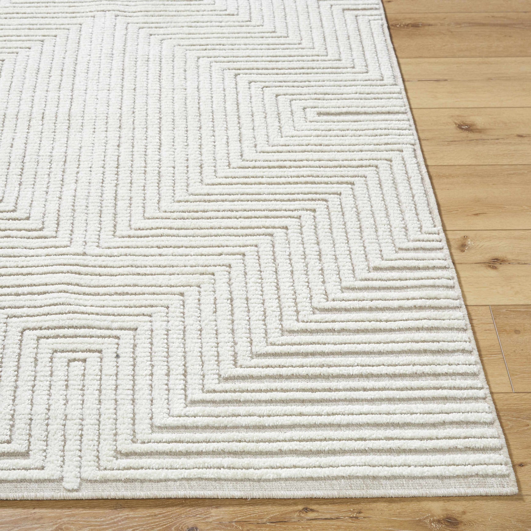 Briana Beige Washable Area Rug - Ornate Home
