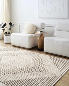 Briana Brown Washable Area Rug - Ornate Home