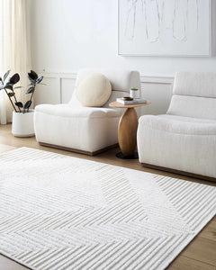 Briana Off-White Washable Area Rug - Ornate Home