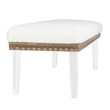 Brianna Snow Faux Fur Bench - Ornate Home