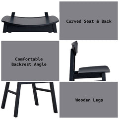Briar Black Side Chair (Set-4) - Ornate Home