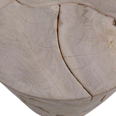 Briar Bleached Round Side Table - Ornate Home
